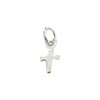 Small Tiny Silver Cross Religious Pendant Charm Minimalist
