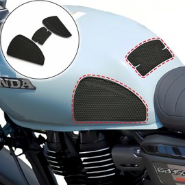 Tank Pad for Honda GB350 CB350 2021-2024 CB350S C CB350RS GB350S GB350C 2BL-NC59 8BL-NC59 Motorcycle Gas Tank Protector Fuel Tank Sticker Accessories Parts Anti Slip Scratch Durable Honeycomb Design