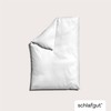 schlafgut Woven Satin Bettwäsche 135x200cm Bettdecke Bezug einzeln, Full-White Uni