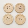 Chenkou Craft 40 x 25mm Natural Wood Round Buttons 25mm
