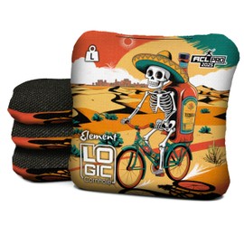 Logic Cornhole Bags, Dia de Los Muertos Design, ACL PRO Approved, Multiple Series, Regulation Size and Weight (Element-L - 5/7 ACL PRO)