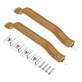 SURIEEN 55009801K Interior Door Handle Pull Strap Kit, Brown Front Left Driver and Right Passenger Side Handle Pull Compatible with Jeep Wrangler YJ 1987-1995 (2 Pack)