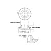 Upper Bound Set of 4 Rubber Body Floor Pan Drain