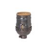 B&P Lamp® Short Keyless, Aluminum Medium Base Lamp Socket with