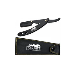 Black Metal Matte Finish Cut Throat Single Edge Blade Shaving Razor