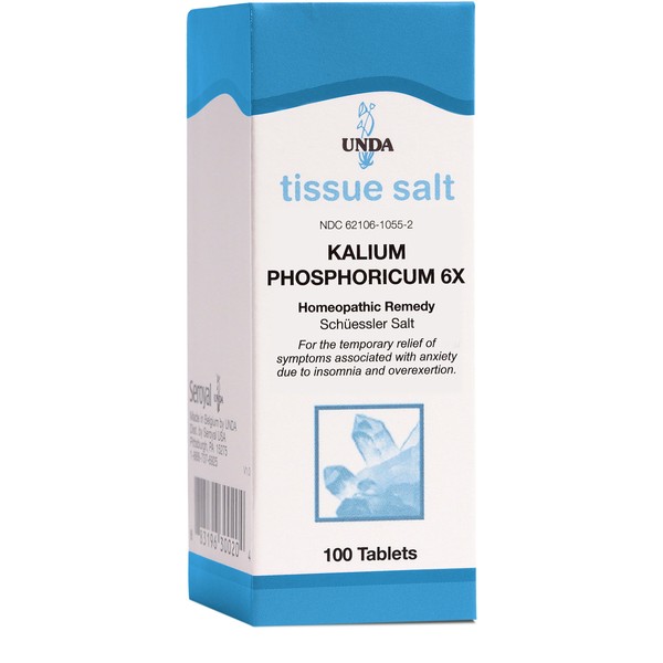 UNDA Kalium Phosphoricum 6X | Homeopathic Remedy Supports Cell Function | 100 Tablets