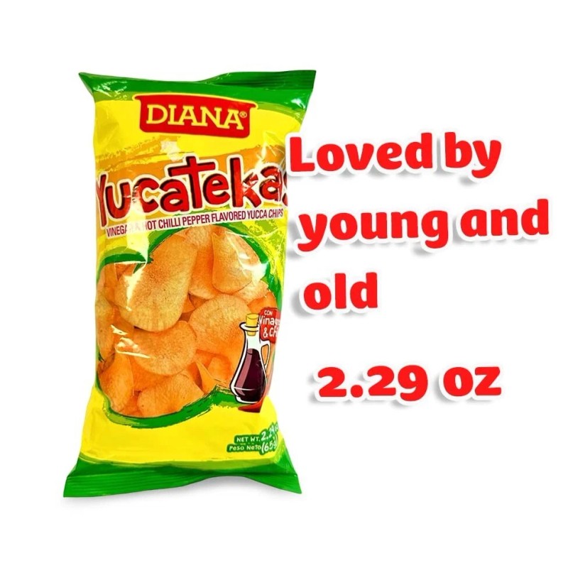 Diana Yucatekas VINEGAR and HOT CHILLI PEPPER 2.29oz Pack of