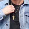 Rajputana Football Cross Necklace for Boys Men Stainless Steel Bible