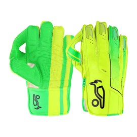 Kookaburra LC 2.0 Wicket Keeping Gloves, Size Adult, Green/Yellow