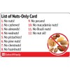 List of Nuts-Only Allergy Translation Card - Translated in Portuguese