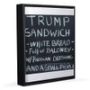 CafePress Trump Sandwich 8x10 Canvas Print