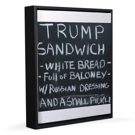 CafePress Trump Sandwich 8x10 Canvas Print