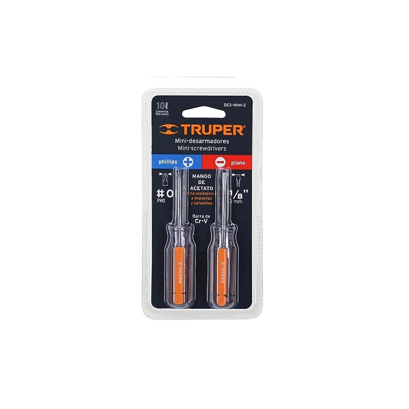 Truper DES-MINI-2, Duo de mini desarmadores
