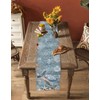Lsrtoss Blue Turtle Coastal Table Runner 48 Inches Long, Summer