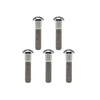 RISON Pack of 5 Titanium Rounded Head Screws with Hexagon