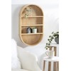 Kate and Laurel Hutton Scandinavian Capsule Wall Shelf, 16 x
