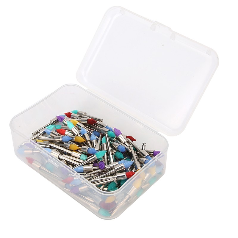 100Pcs Nylon Dental Teeth Polishing Brush Polisher Dental Supply with