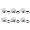 Dracaena 6 pack G1/4 thread to 3/8" ID, 5/8" OD