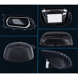 Dual Core Parking 6 Sensors Rear Front View LCD Display Reverse Backup Radar New Adjustment Car LCD Dual-Display Dual-Core 6 Probe Reversing Backup Radar Dual Core Parking