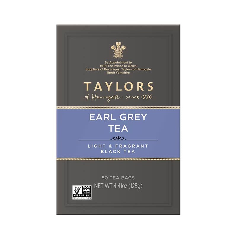 Taylors of Harrogate Earl Grey, Black Tea, Pillow Bags, 50
