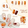 TELAIN Thanksgiving Autumn False Nails - Medium Square False Nails
