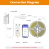 PAUTIX CCT LED Controller Kit SP542E Wi-Fi+Bluetooth,Work with Alexa/Google Assistant,App
