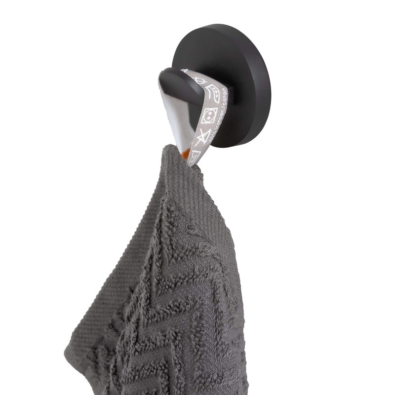 Tiger Noon Large Screw-On Hook, Stainless Steel Towel Hook, Colour: