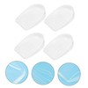Ipetboom 2 Pairs Transparent Height Increase Insoles Skid Heel Cushion