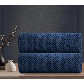 Juego de 2 toallas de mano, 16 x 31 pulgadas, juego de toallas de baño de microfibra ultrasuave, altamente absorbentes, de secado rápido, de lujo, de 