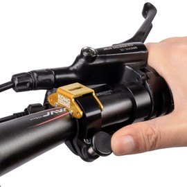 KONG KO-280 Bicycle Bell, Refreshing Tone, Silent Function, Lightweight, Loud Volume, Aluminum, Cycle Bell, Gold