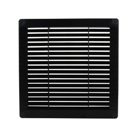 VONLIS® Ventilation Grille Exhaust Grille Slat Grille Plastic Square 200 x 200 mm Anthracite / Graphite