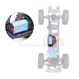 HobbyPark High Torque 050 55T Brushed Motor with Motor Mount & Pinion for Axial SCX24 Gladiator Bronco C10 JLU Deadbolt B-17 1/24 Crawler Upgrades Parts