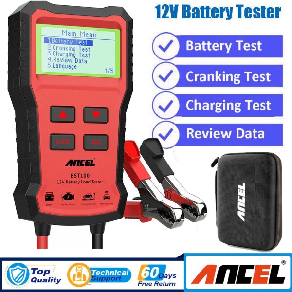 ANCEL BST100 12V Car Battery Tester Charging Analyzer + Protective