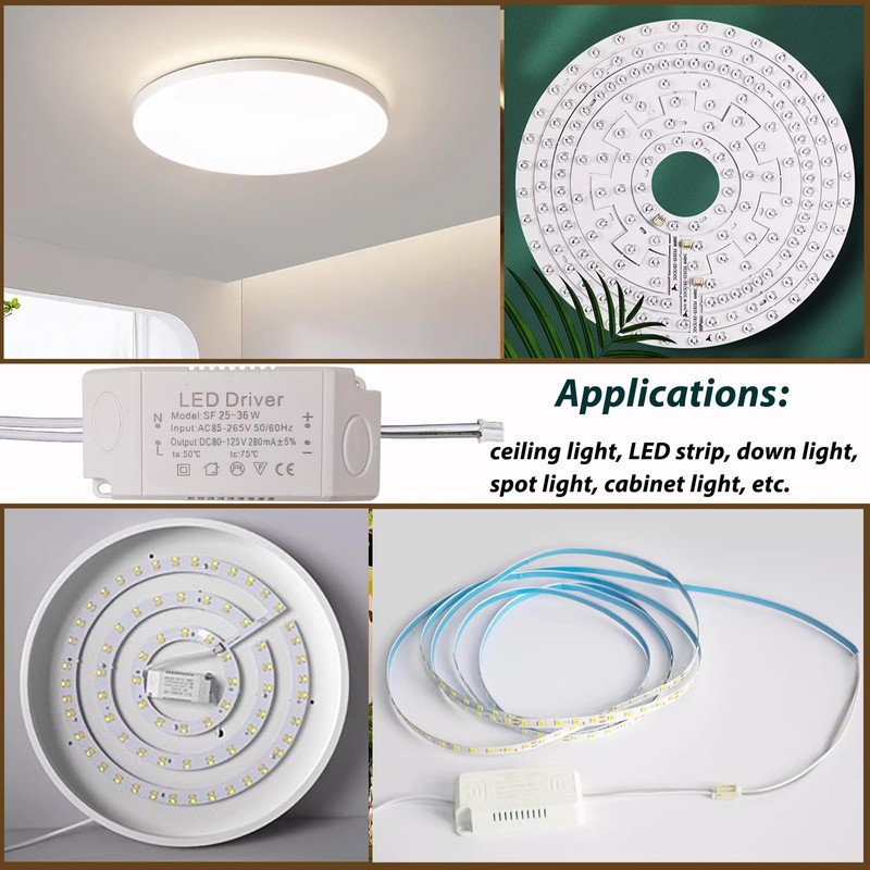 LED Driver 25-36W for Single Color Ceiling Strip Spot Light