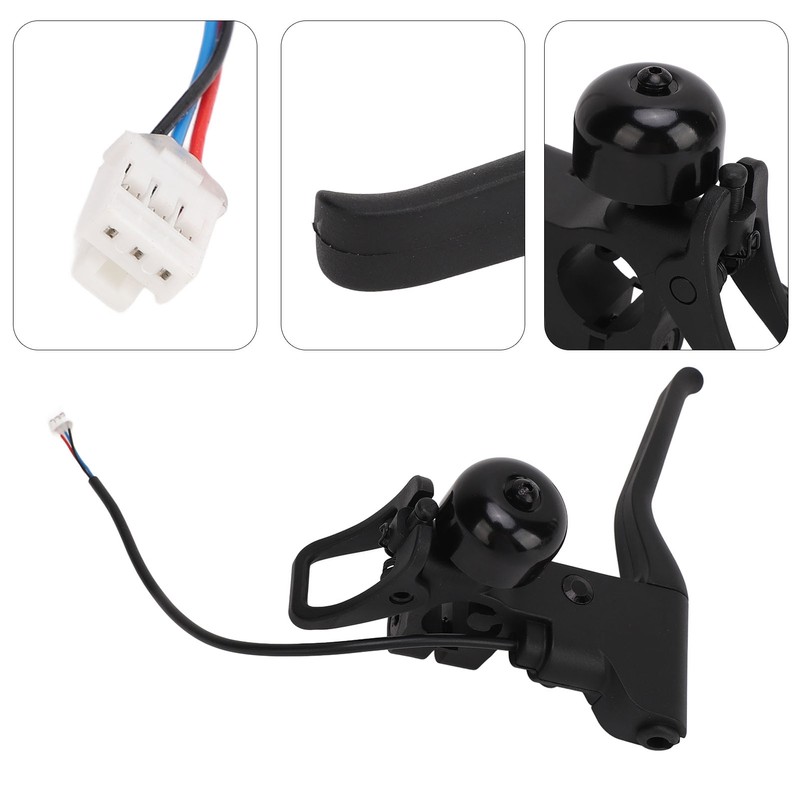 Electric Scooter Brake Lever with Bell Nylon Metal Scooter Left