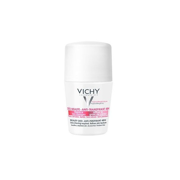 Vichy Ideal Finish Beauty Deodorant 48hr 50ml Reduces Interval Between Shaves