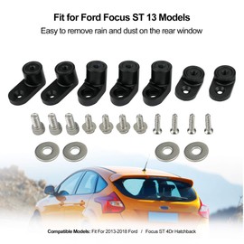 Qnbes - Kit extensor de alerón trasero para Ford Focus ST 4Dr Hatchback 2013-2014-2015-2016-2017-2018