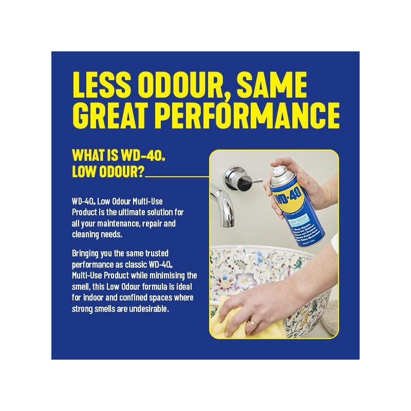 WD-40 Multi-Use Product Low Odour Lubricant 300 g
