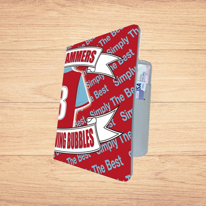 West H Utd Football Shirt Travel Passport Holder Wallet Team