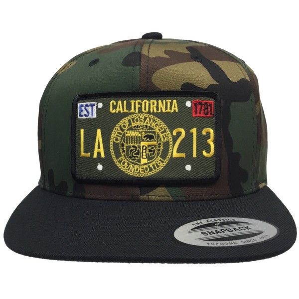 City of Los Angeles Seal (LA 213) Hat Camo Black
