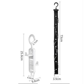 ASEANAO Closet Hanging Cap Organizer,Closet Hook Cap Holder Hat Storage Organizer - Keep Hats Cleaner Than a Hat Rack (Black)