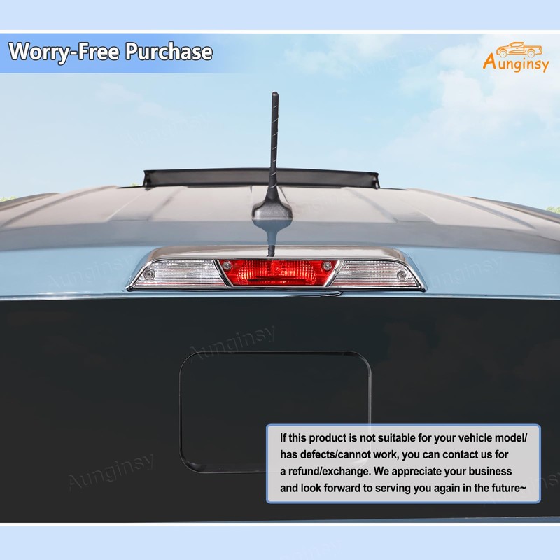 Car Third 3rd Brake Light Trim Frame Compatible with Ford