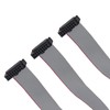 Fielect 2pcs IDC 16 Pin Connector Gray Wire Flat Ribbon