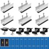 Noosverl Solar Panel Mount Kit (12 cm) and Accessories Black