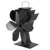 Heat Powered Stove Fan 6 Blade Fast Speed Large Air