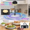 GUSTYLE 2 Pack Fly Fans for Tables with LED Light,