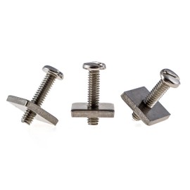 SBS - Stainless Steel Longboard Fin Screw & Plate - Pack of 3