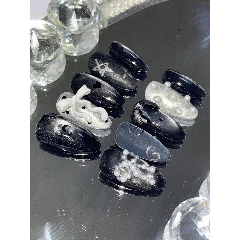 Gothic Mu Handmade Nail Tips - Point / 고딕뮤 수제네일팁