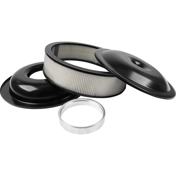 ALLSTAR PERFORMANCE LW 14in A/C Kit Black 3-1/2in Paper Element