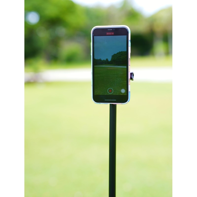 Golf Filming Stick, Record Golf Swing with Magnetic Phone Holder,